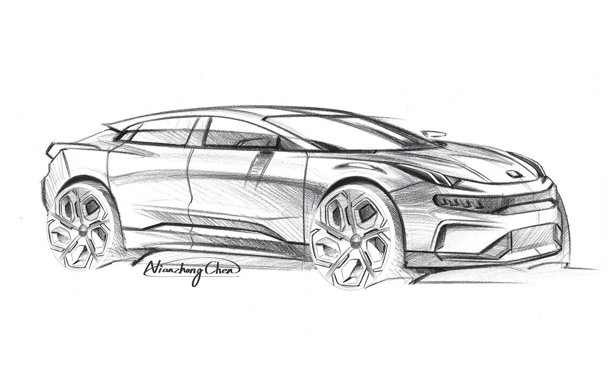 Lynk & Co Zero Concept, 2020 - Design Sketch