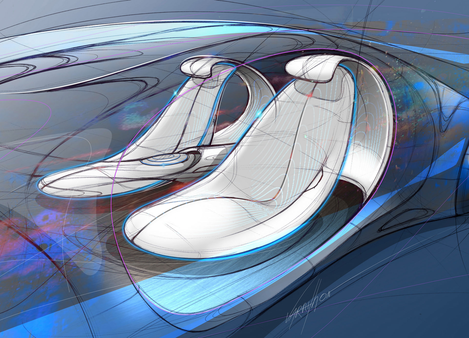 Mercedes-Benz Vision AVTR, 2020 - Design Sketch