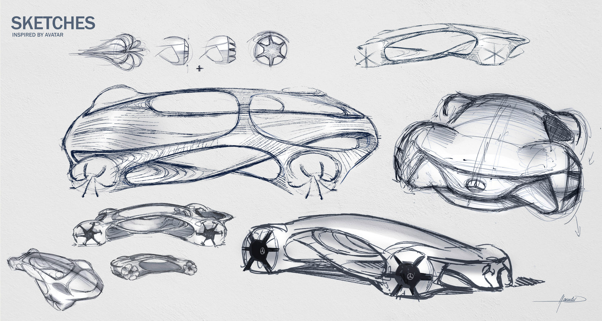 Mercedes-Benz Vision AVTR, 2020 - Design Sketch