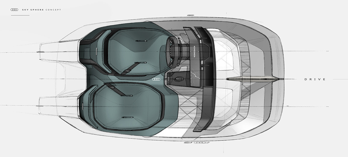 Audi Skysphere Concept, 2021 – Design Sketch