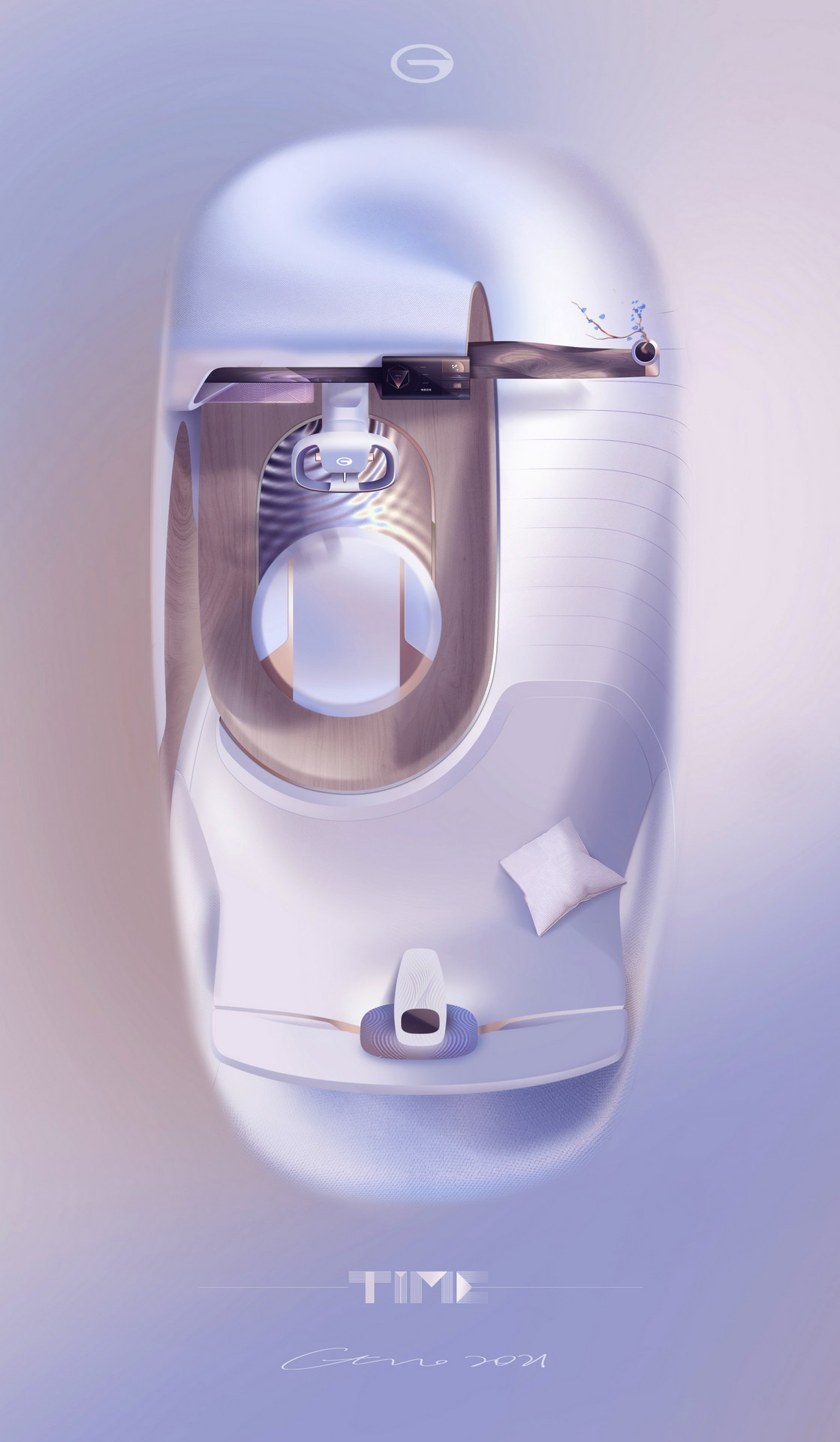 GAC TIME Concept, 2021 – Design Sketch – Interior