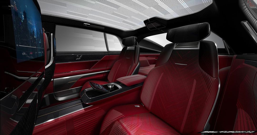 Cadillac CELESTIQ – Interior – Design Sketch by Marc Florian