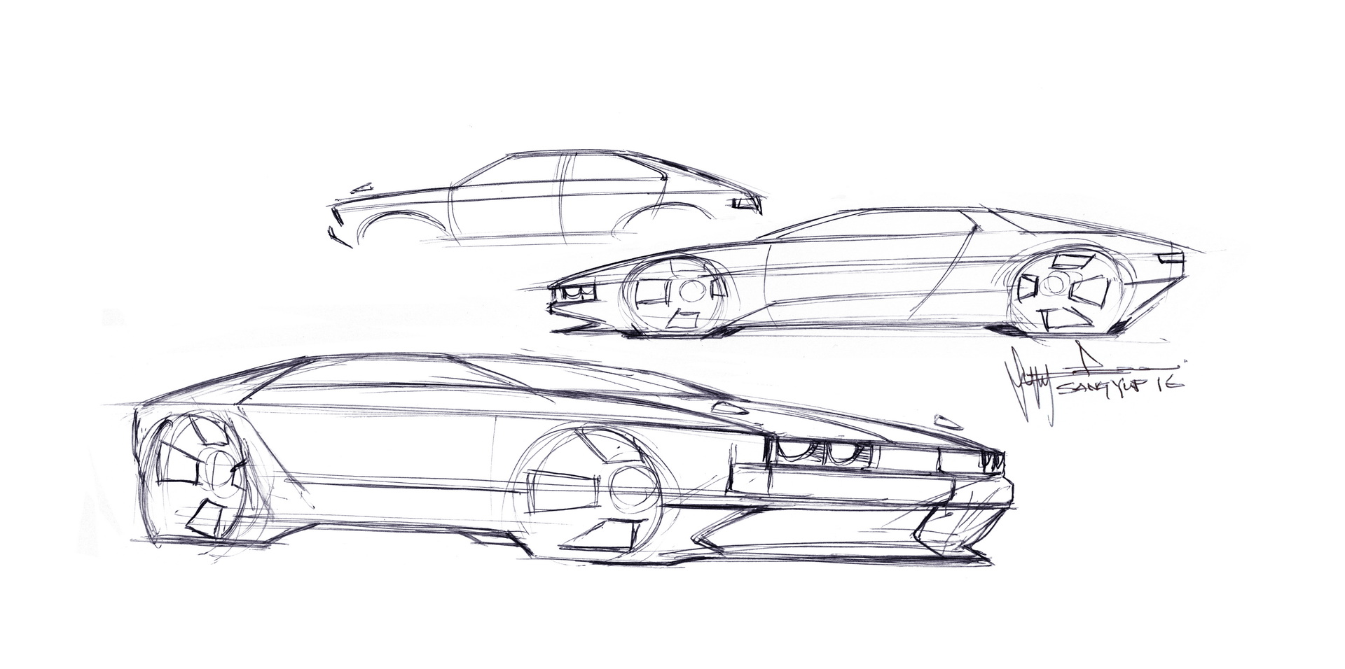 Hyundai N Vision 74, 2022 – Design Sketch
