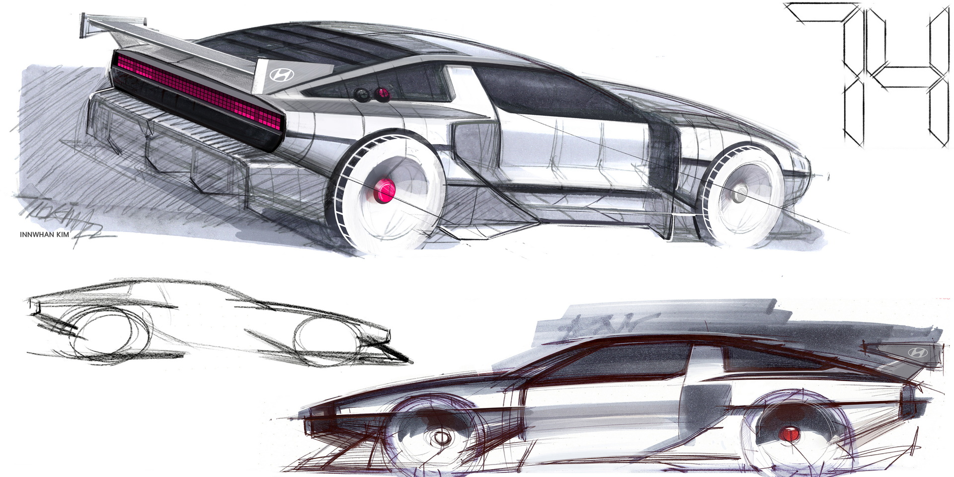 Hyundai N Vision 74, 2022 – Design Sketch