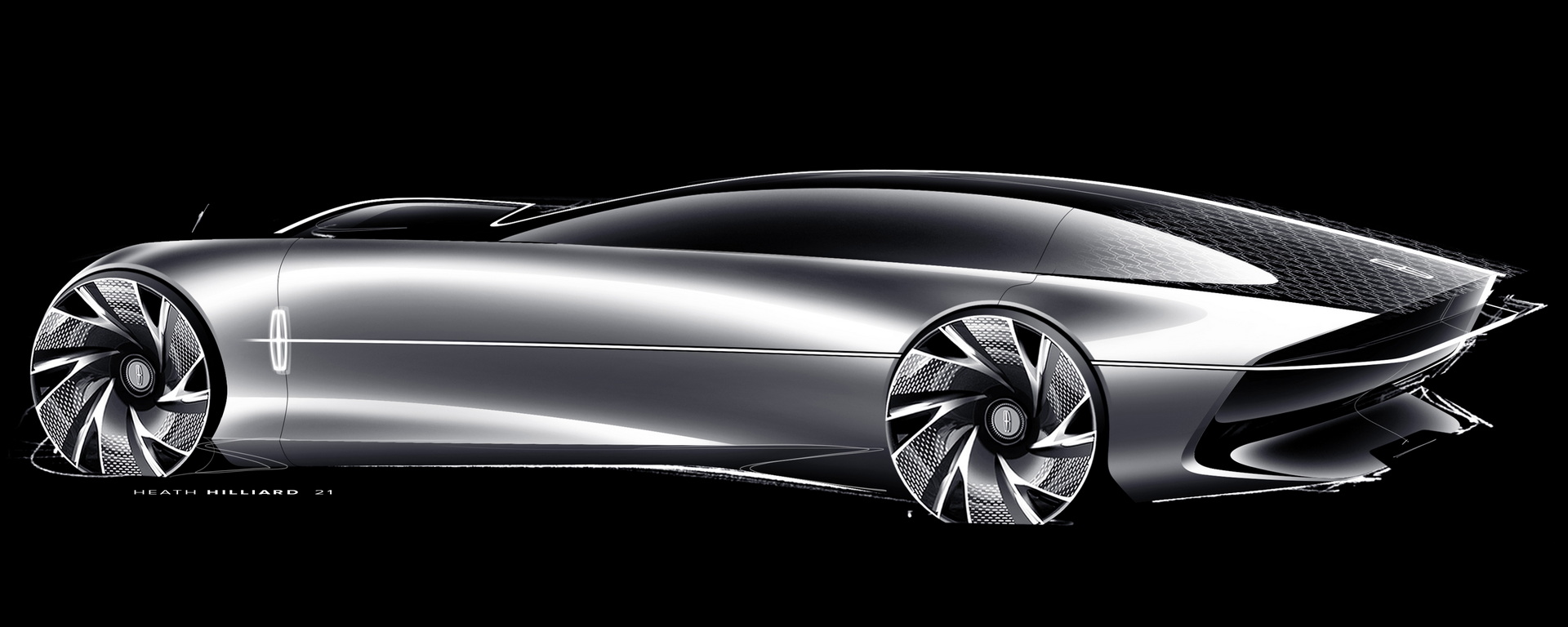 Lincoln Model L100 Concept, 2022 – Design Sketch