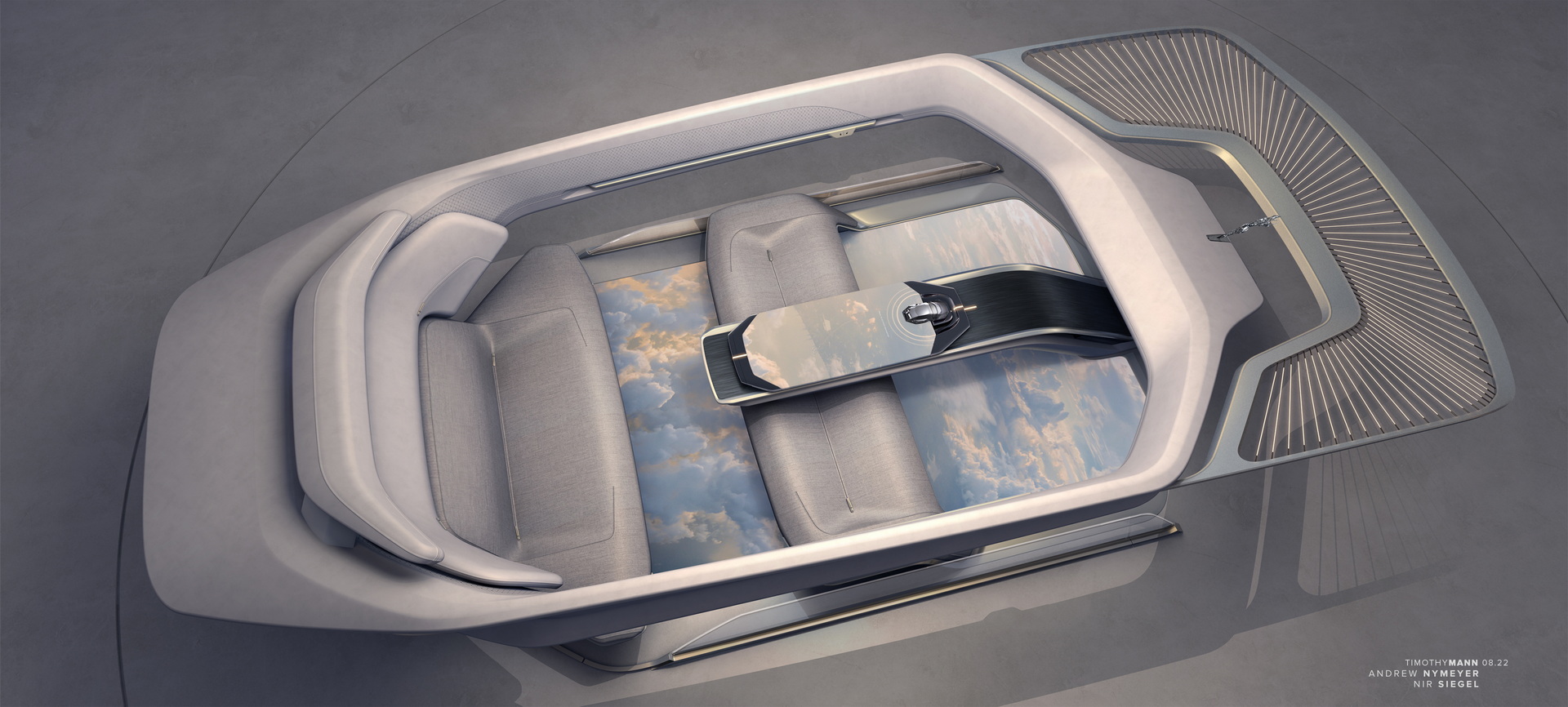 Lincoln Model L100 Concept, 2022 – Design Sketch – Interior