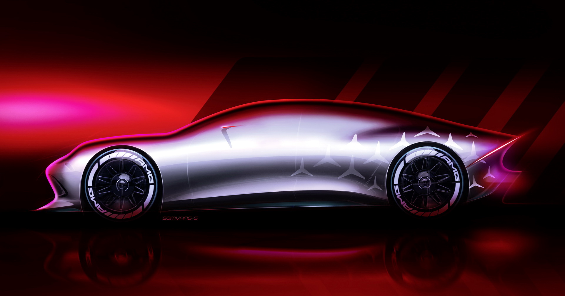 Mercedes Vision AMG Concept, 2022 – Design Sketch