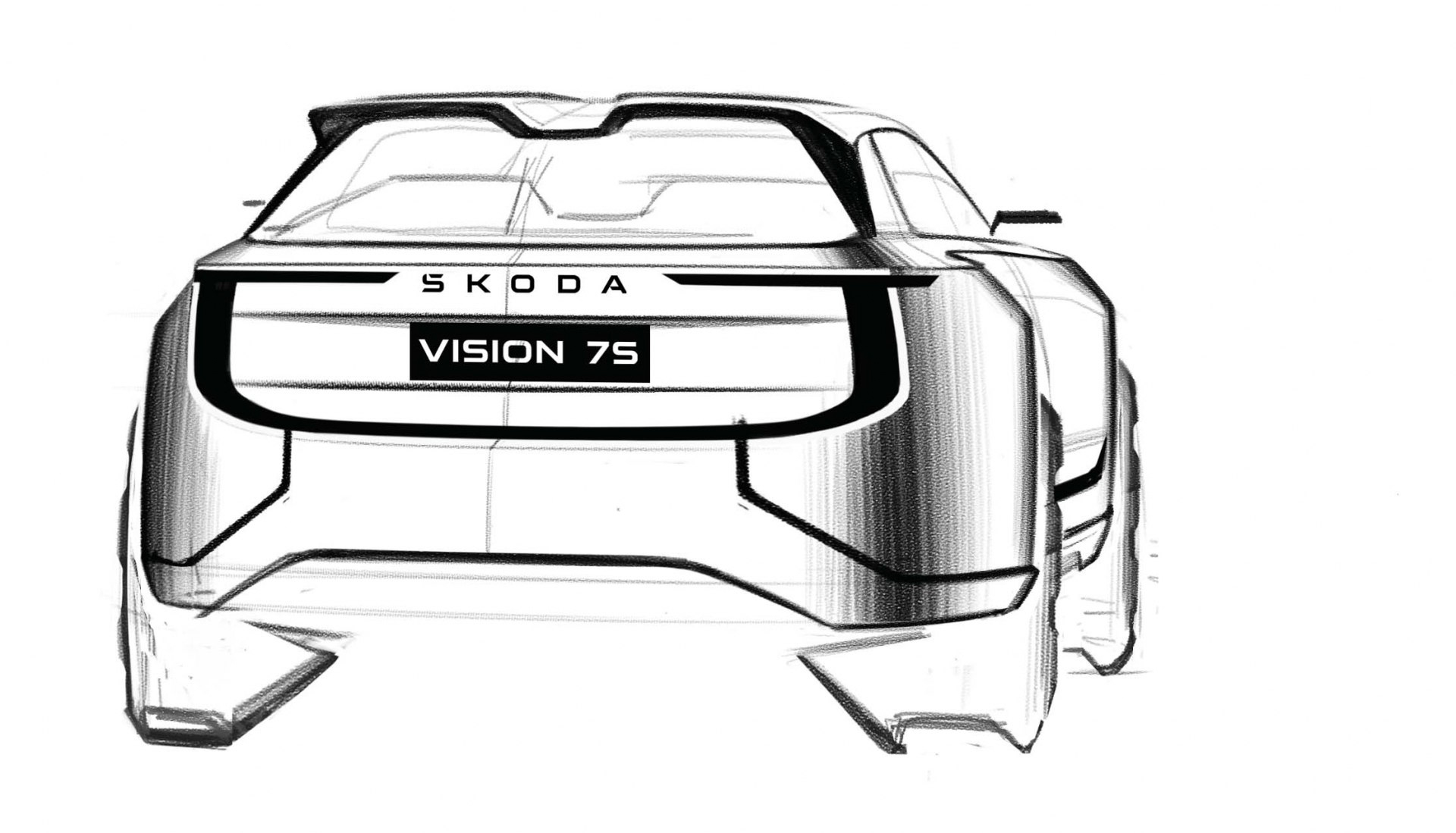 Skoda Vision 7S Concept, 2022 – Design Sketch