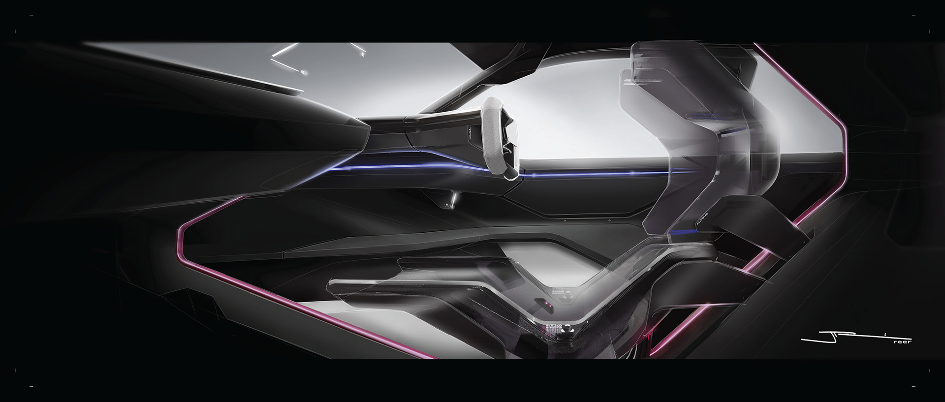 Alpine A290_β show-car, 2023 – Design Sketch