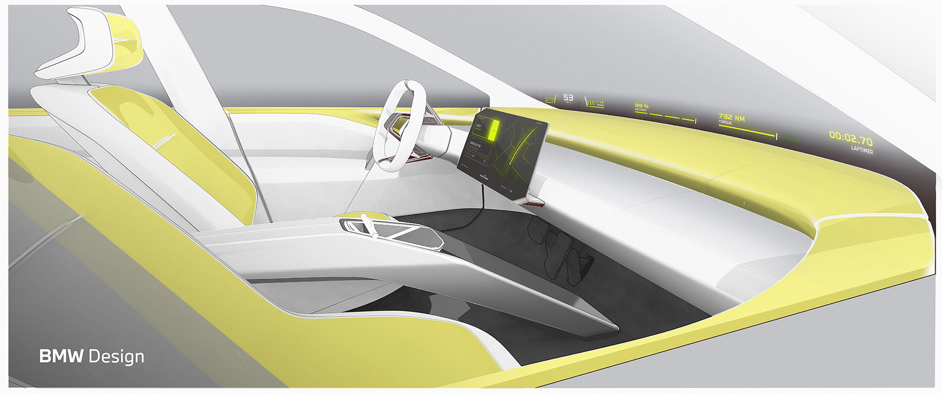 BMW Vision Neue Klasse Concept, 2023 – Design Sketch – Interior