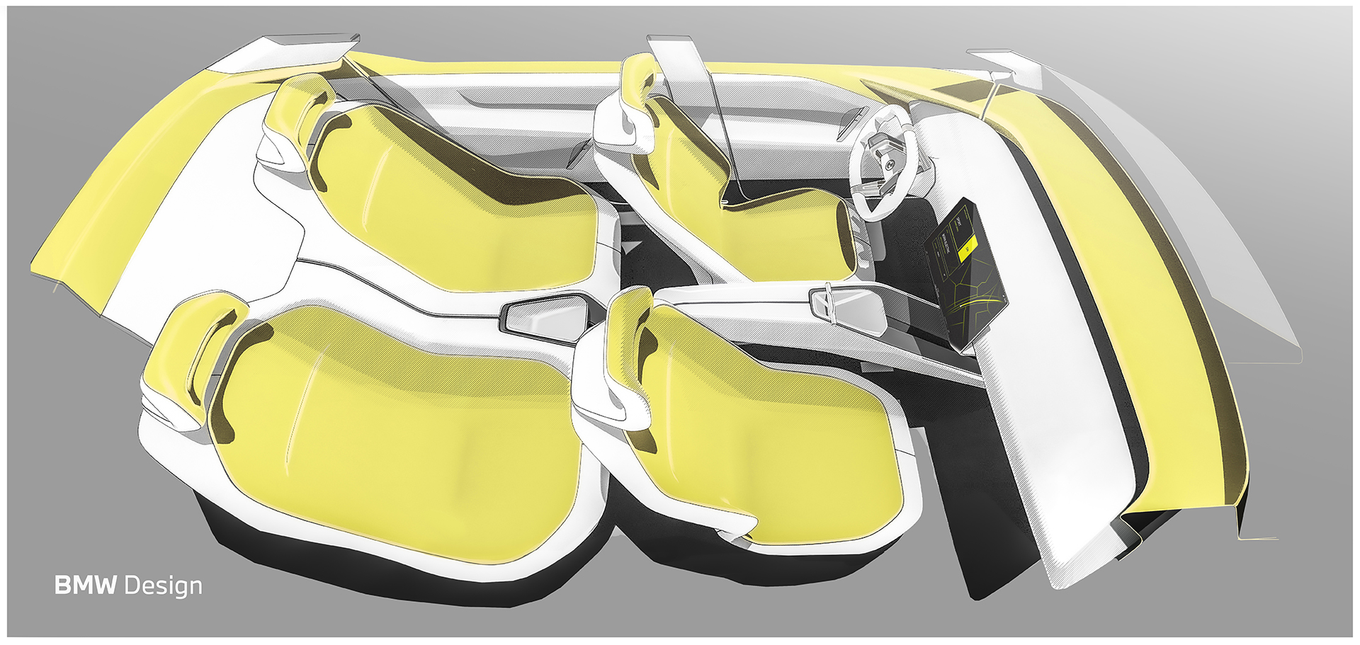 BMW Vision Neue Klasse Concept, 2023 – Design Sketch – Interior