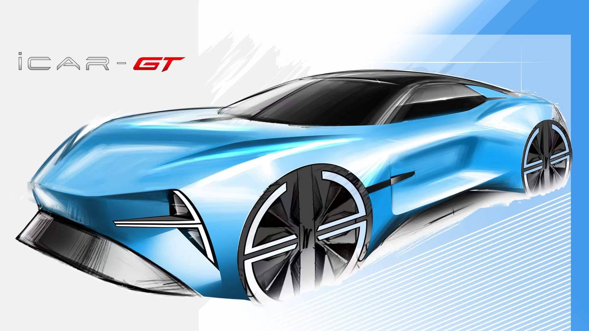 Chery iCar GT Concept, 2023 – Design Sketch