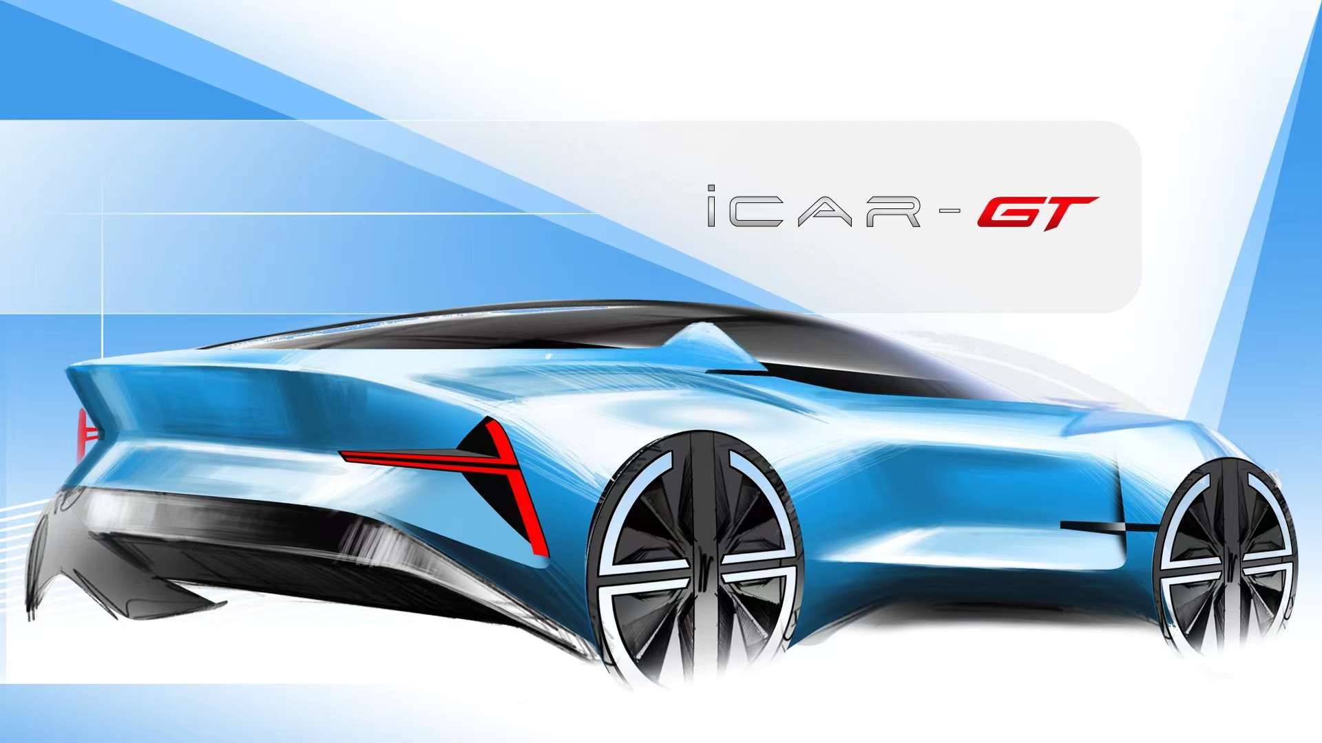 Chery iCar GT Concept, 2023 – Design Sketch