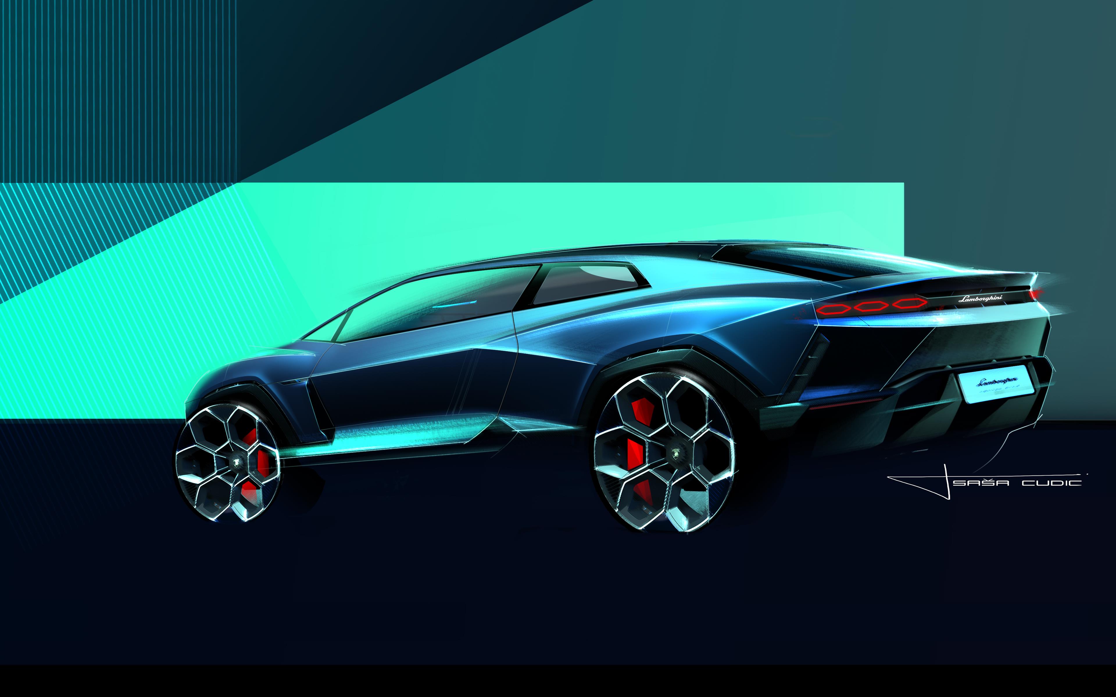 Lamborghini Lanzador Concept, 2023 – Design Sketch