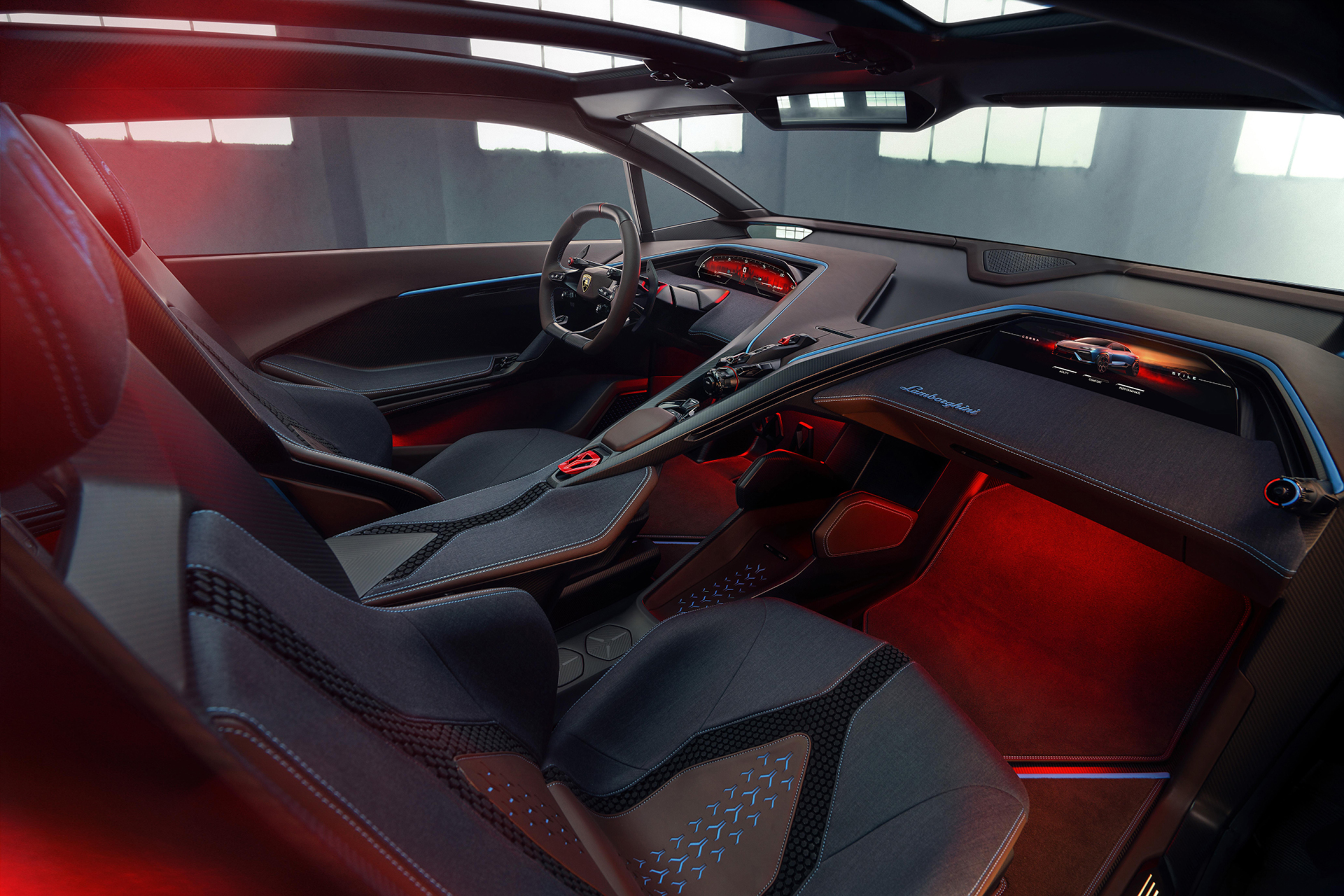 Lamborghini Lanzador Concept, 2023 – Interior