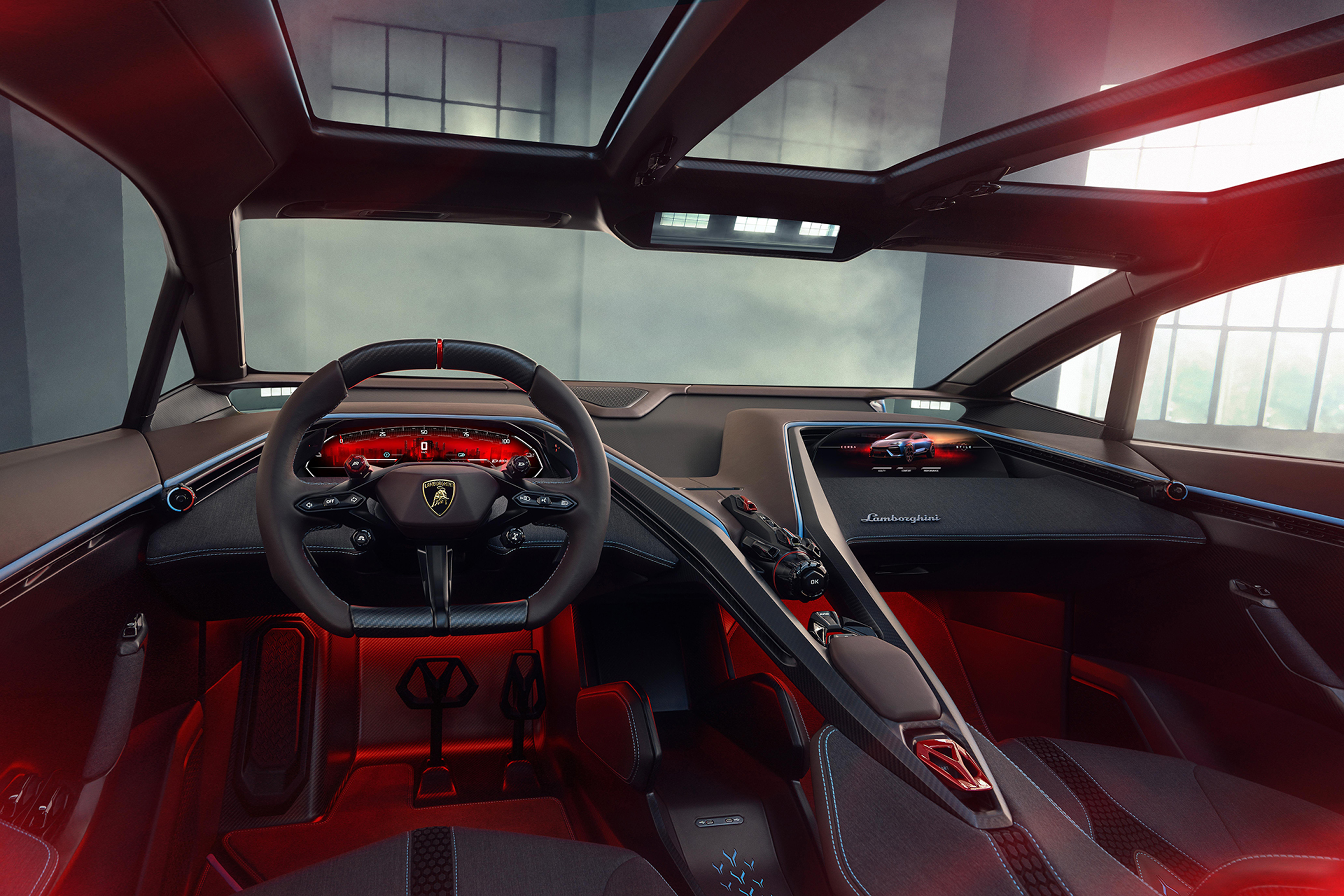 Lamborghini Lanzador Concept, 2023 – Interior