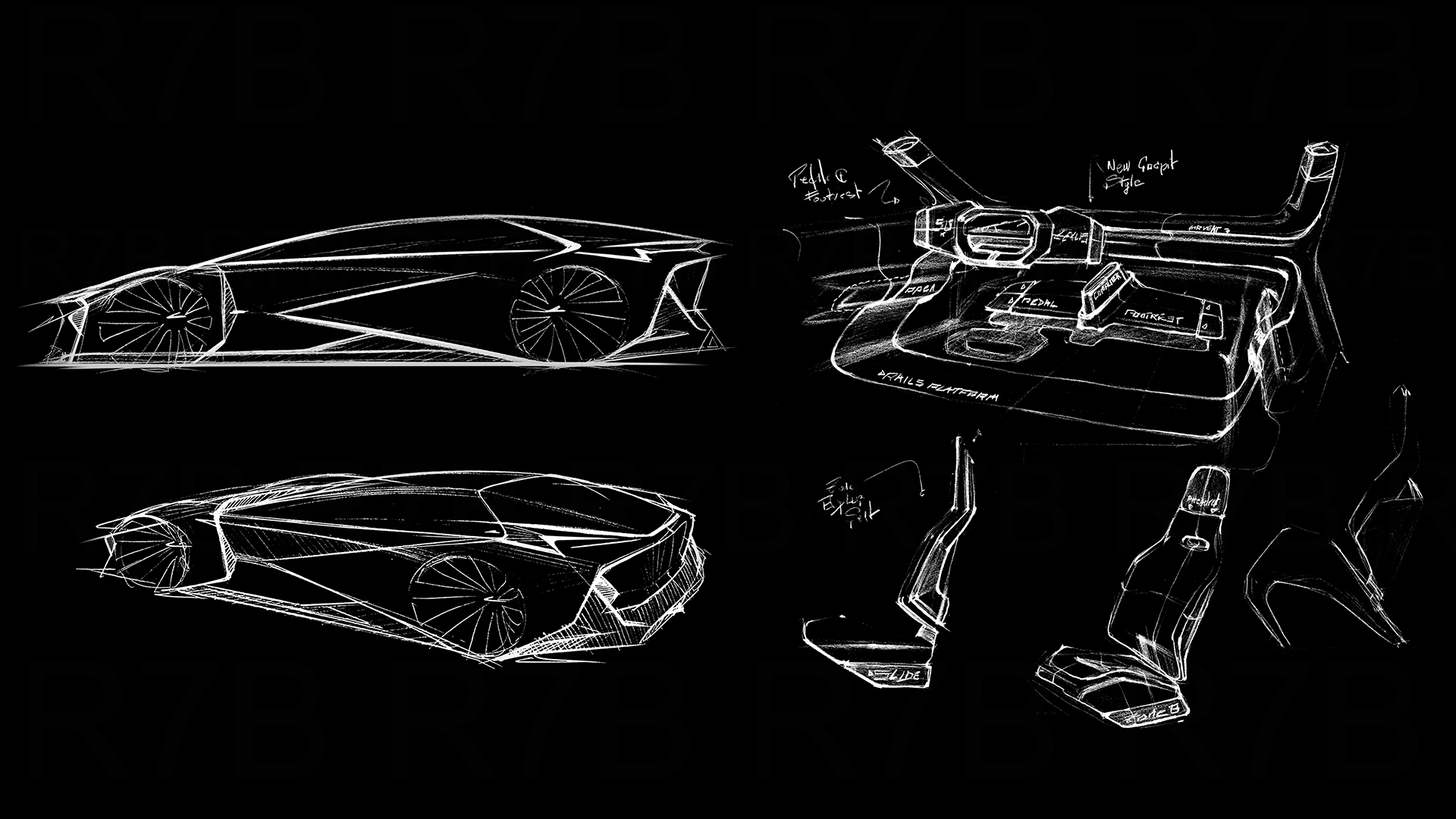 Lexus LF-ZC Concept, 2023 – Design Sketch