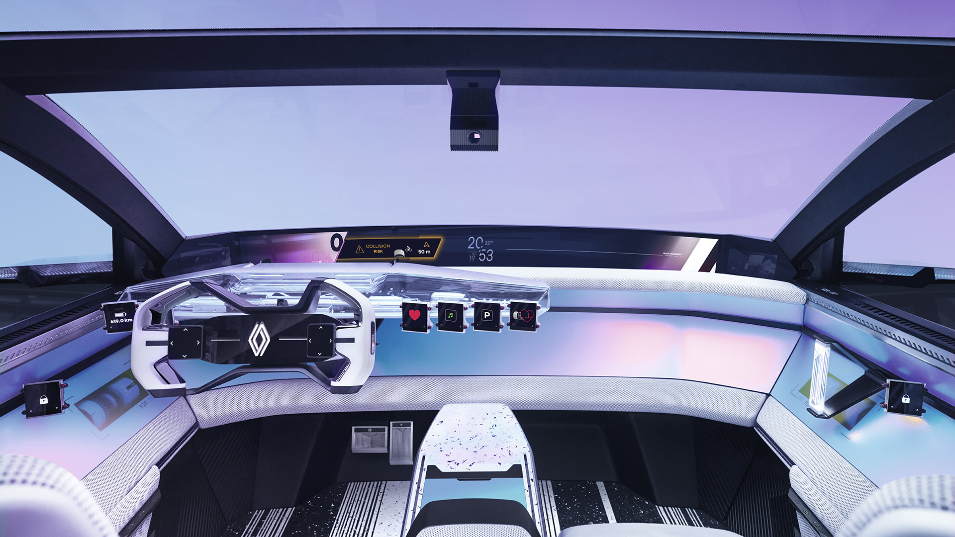Renault H1st vision Concept-car, 2023 – Real Time vulnerable road user protection
