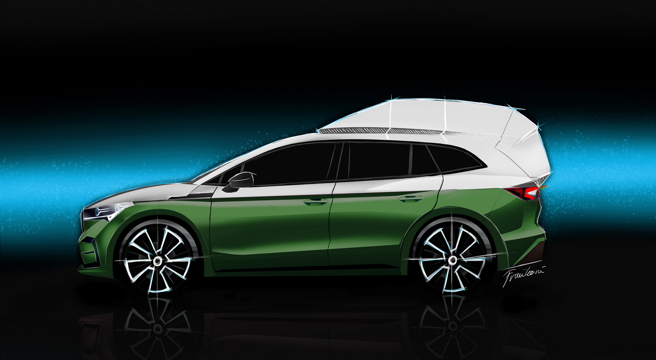 Skoda Roadiaq Concept, 2023 – Design Sketch