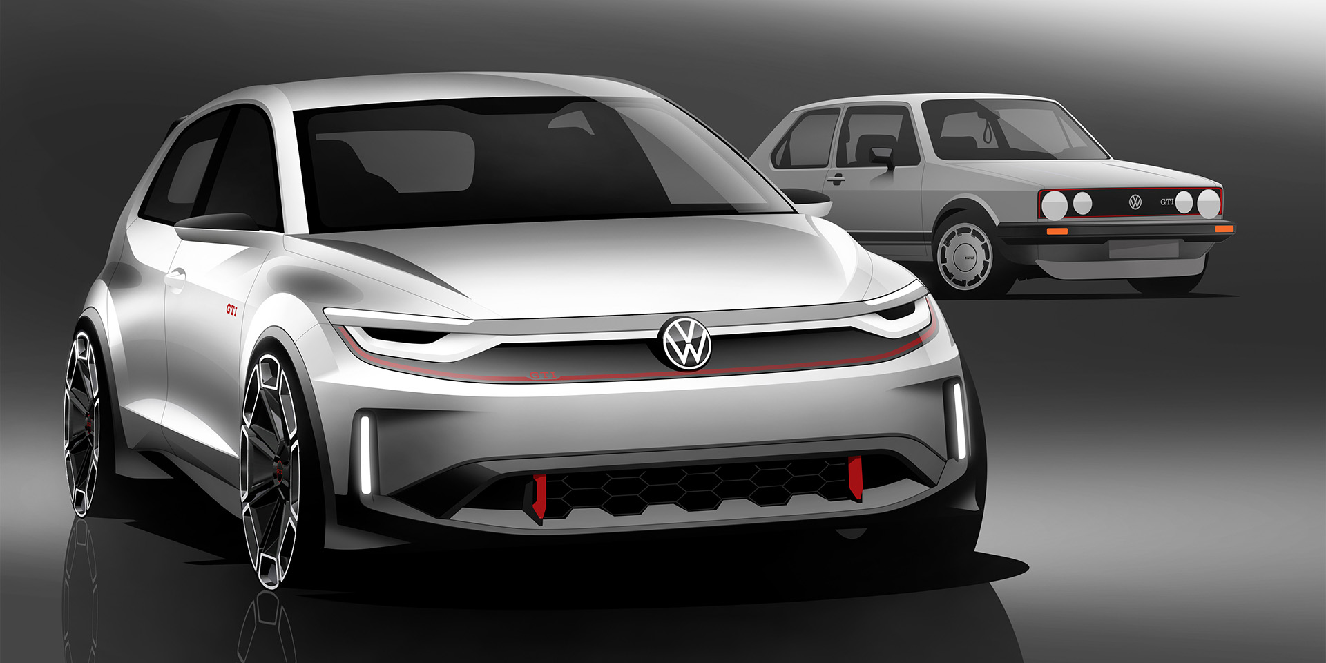 Volkswagen ID. GTI Concept, 2023 – Design Sketch