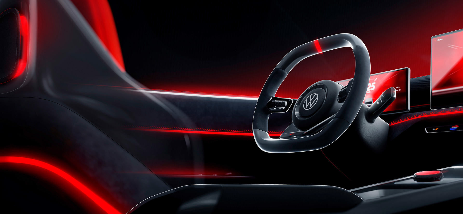 Volkswagen ID. GTI Concept, 2023 – Design Sketch Interior
