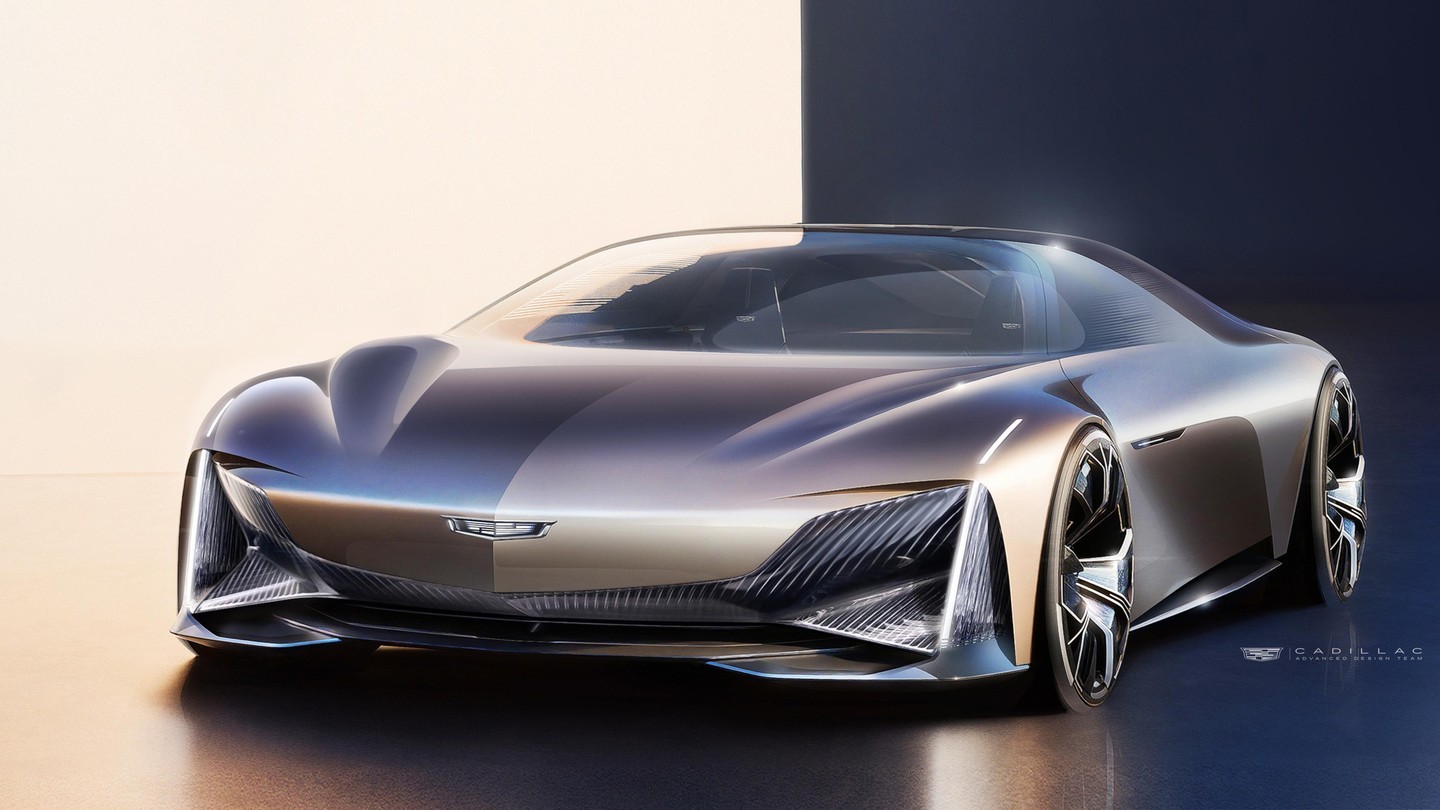 Cadillac Opulent Velocity concept vehicle, 2024 – Design Sketch