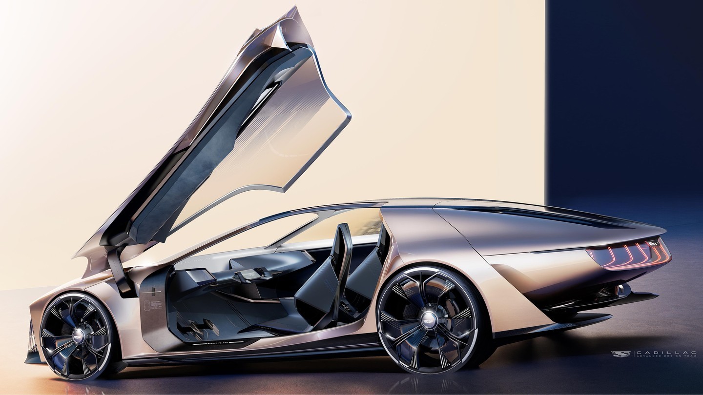 Cadillac Opulent Velocity concept vehicle, 2024 – Design Sketch