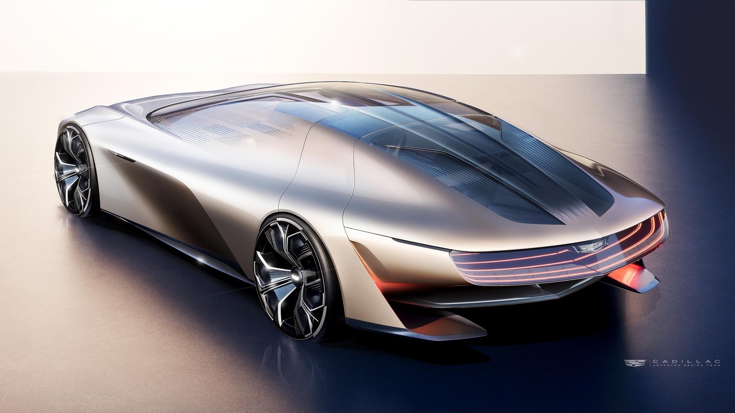 Cadillac Opulent Velocity concept vehicle, 2024 – Design Sketch