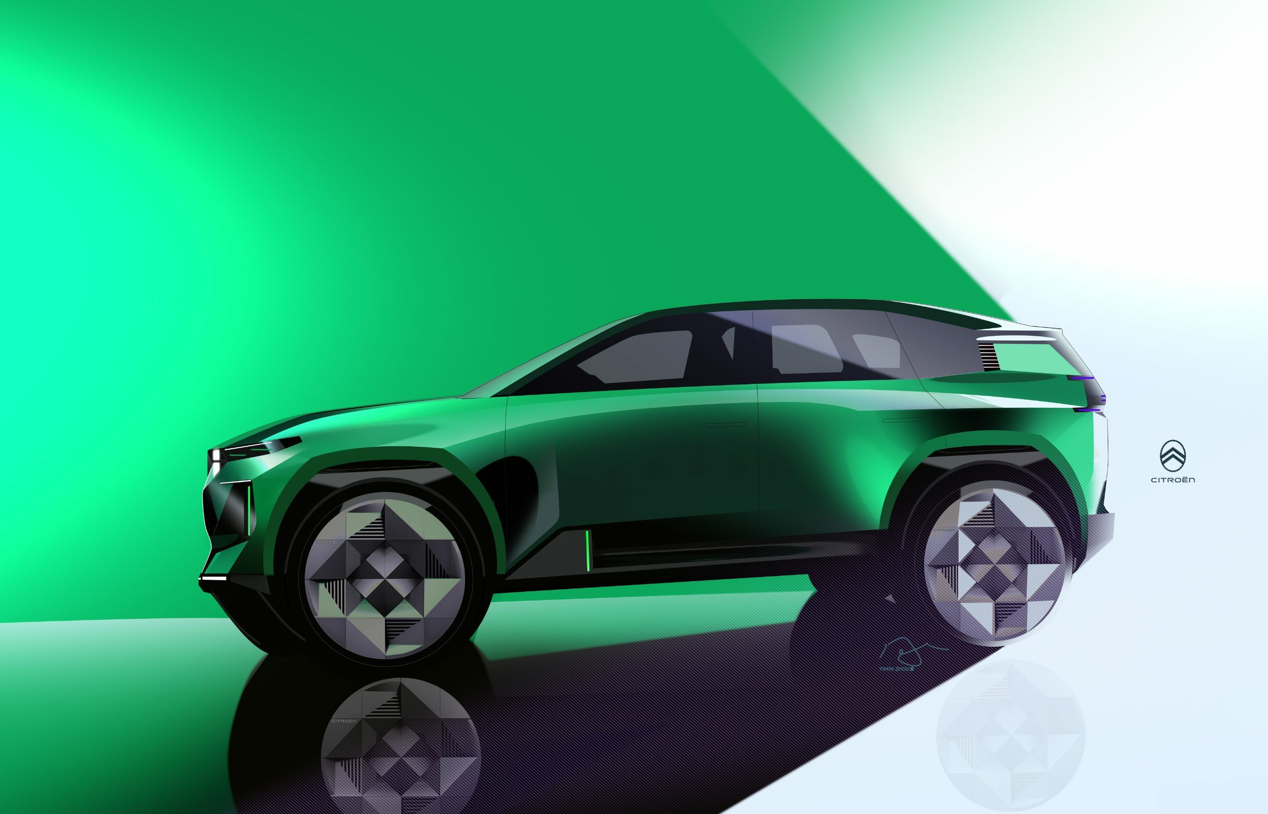 Citroen C5 Aircross Concept, 2024 – Design Sketch