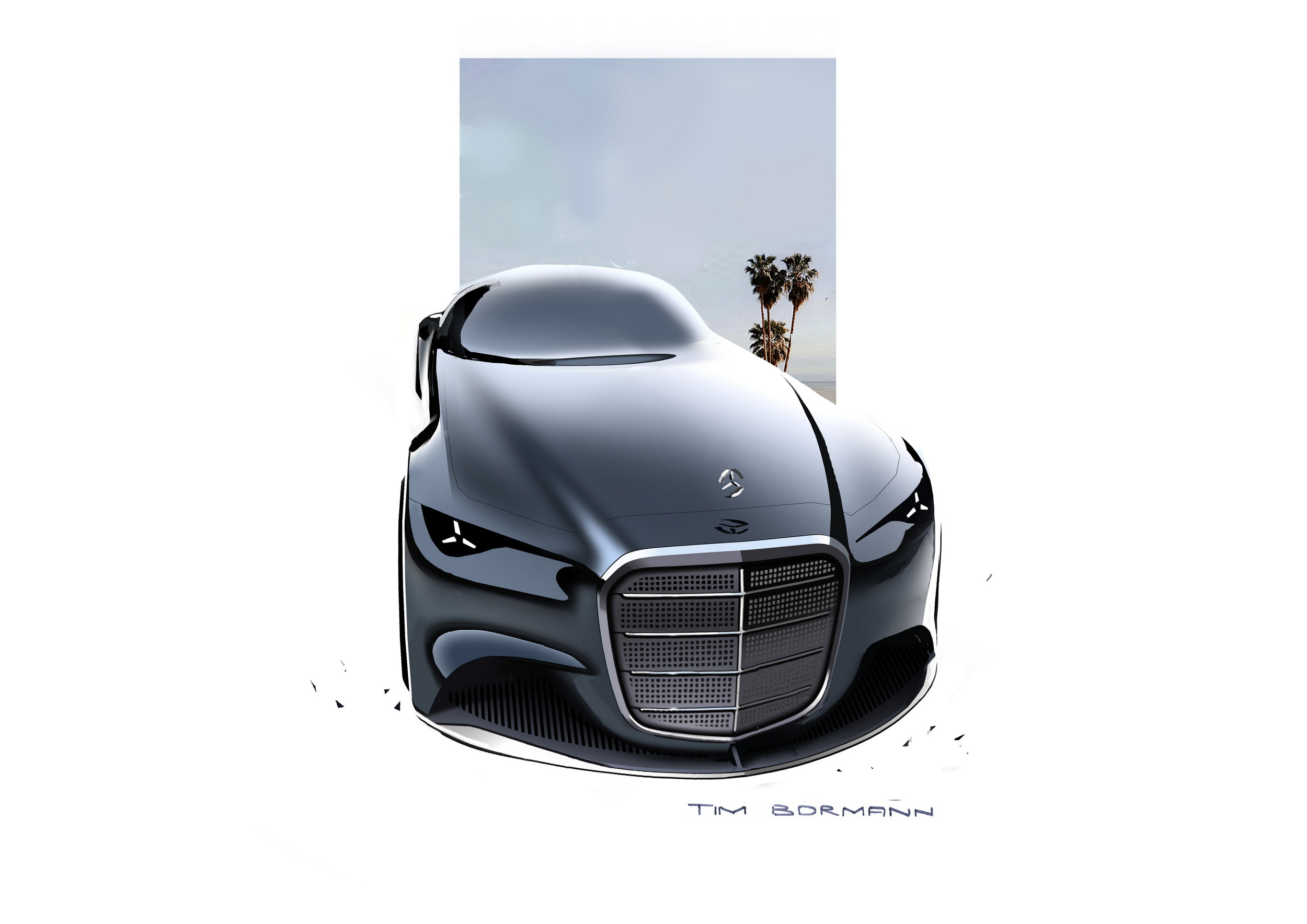 Mercedes-Benz Vision Iconic Concept, 2025 – Design Sketch by Tim Bormann