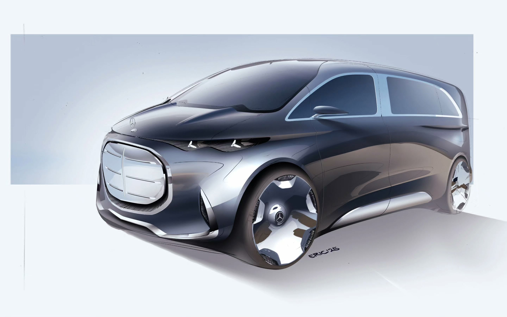 Mercedes-Benz Vision V Concept, 2025 – Design Sketch