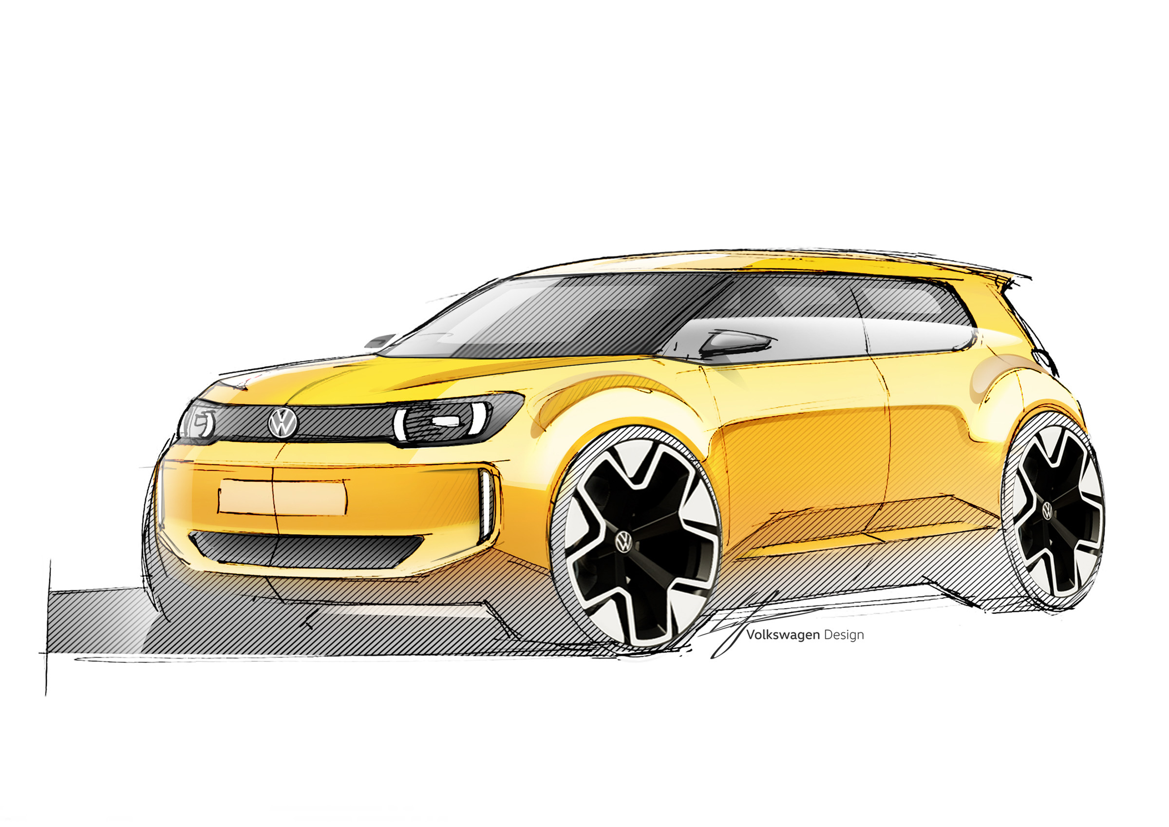 Volkswagen ID. EVERY1 Concept, 2025 – Design Sketch