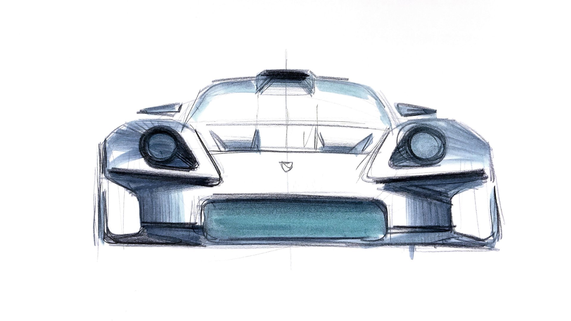 Porsche Mission S, Vision Model, 2026 – Design Sketch