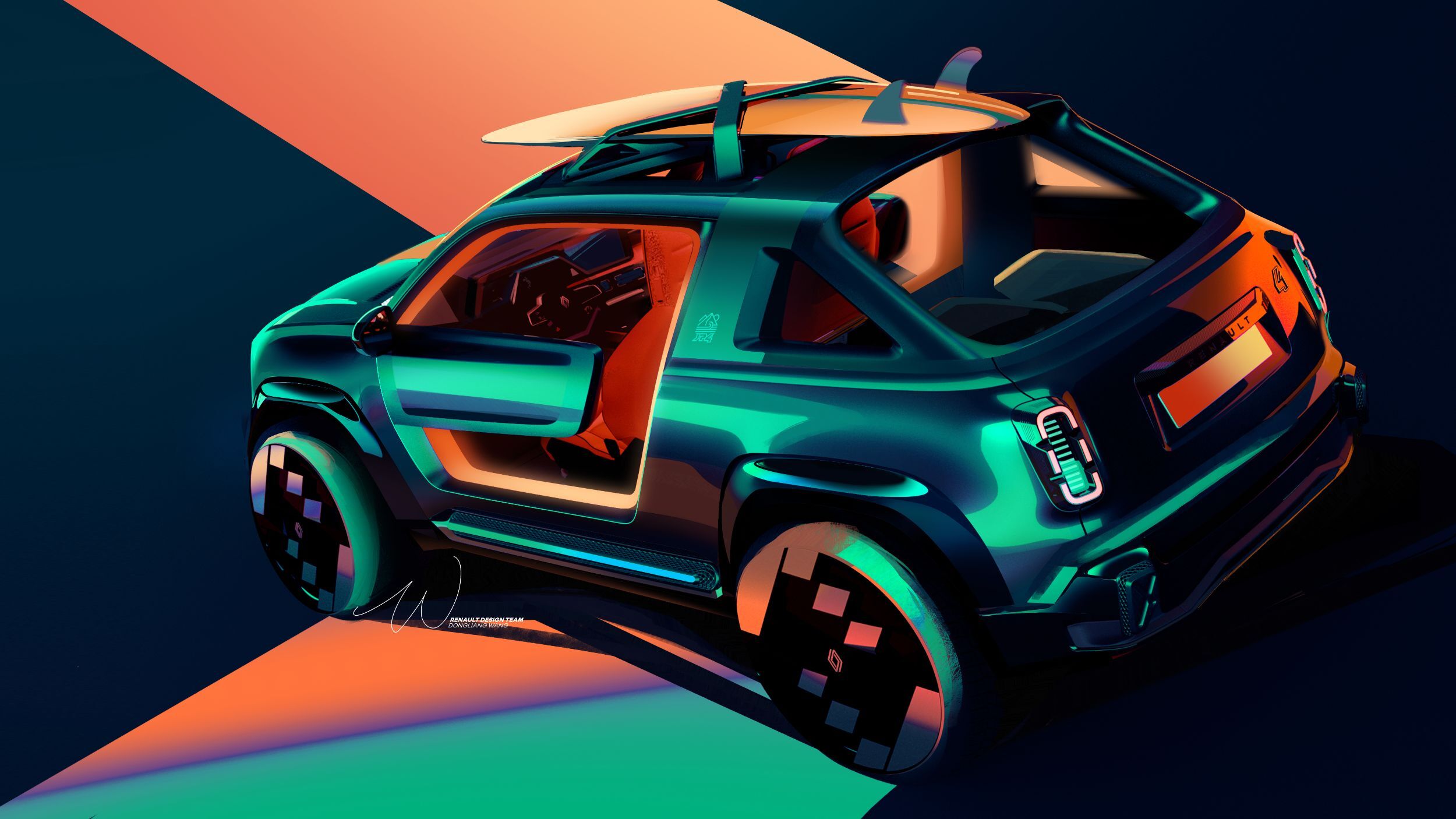 Renault R4 JP4x4 Concept, 2026 – Design Sketch