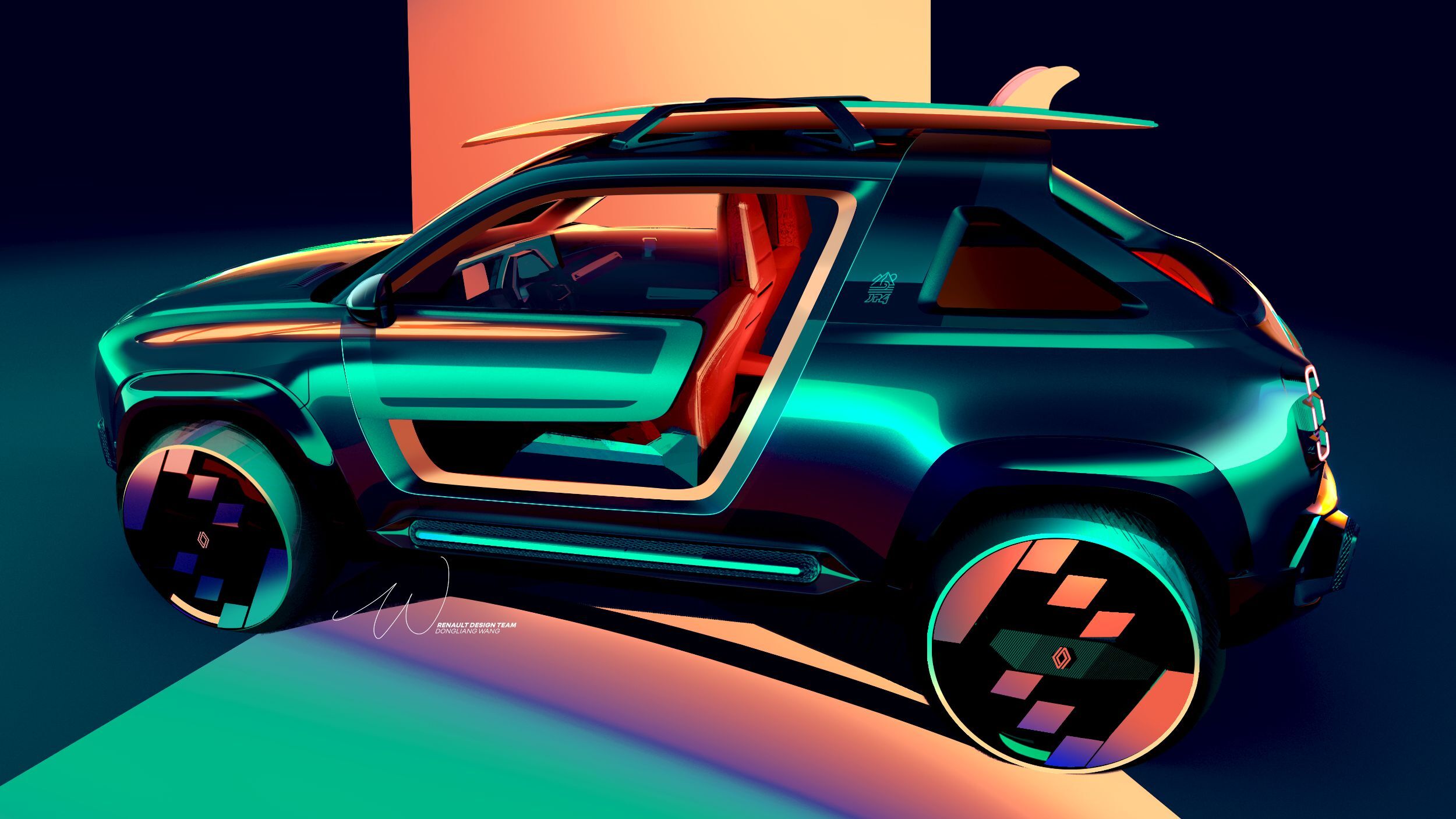 Renault R4 JP4x4 Concept, 2026 – Design Sketch