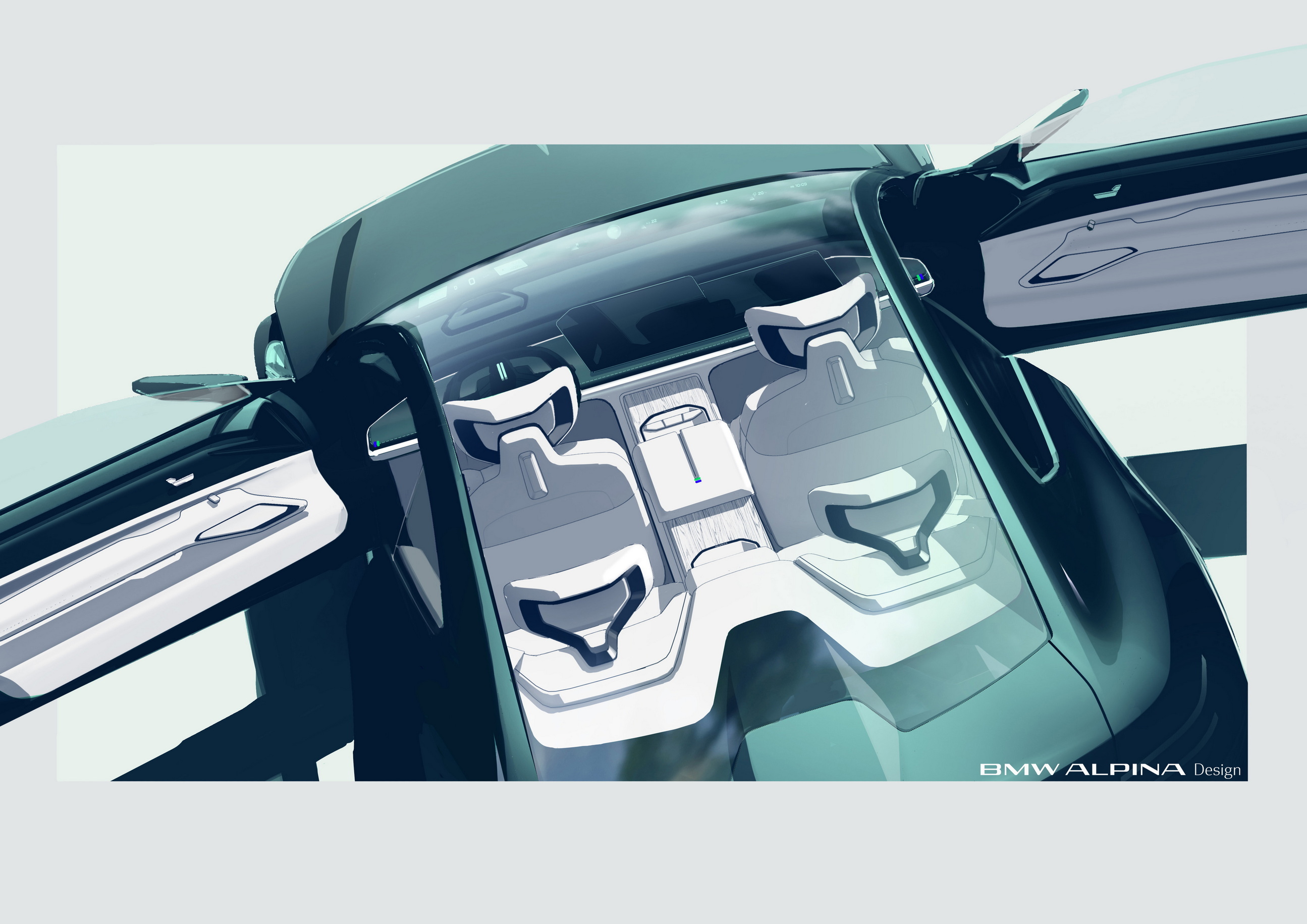 Vision BMW Alpina Concept, 2026 – Design Sketch – Interior