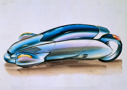 Mercedes-Benz F-300 (Life Jet), 1997 - Design Sketch