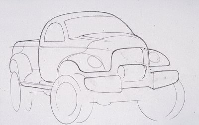 Dodge Power Wagon, 1999 - Design Sketch