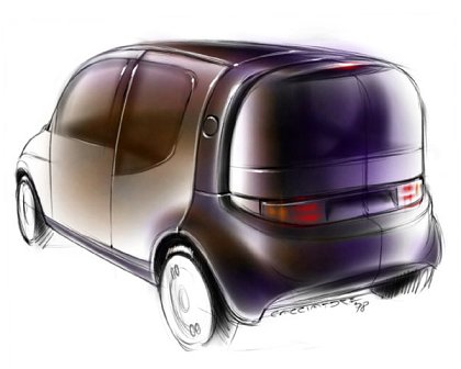 Fiat Ecobasic Concept, 2000 - Design Sketch