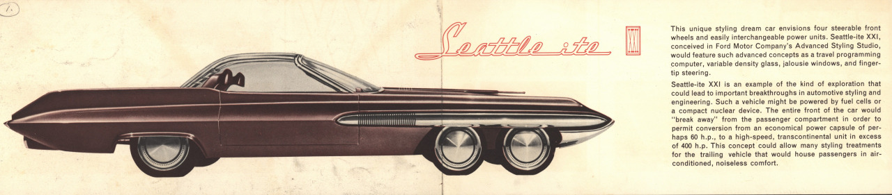 Ford Seattle-ite XXI Brochure, 1962