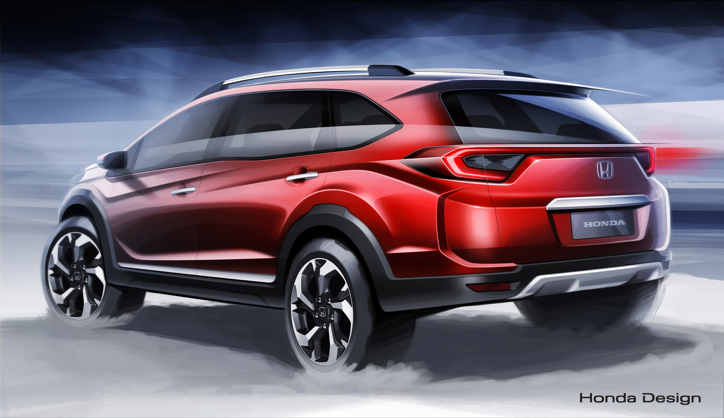 Honda BR-V Prototype, 2015 - Design Sketch