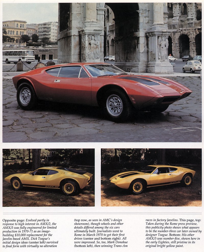 American Motors AMX/3, 1970