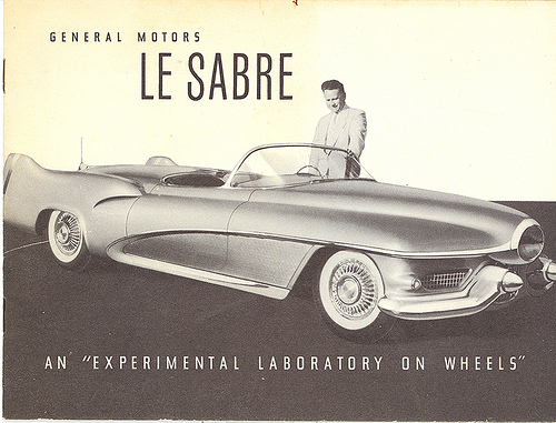Brochure for 1951 GM LeSabre experimental car 