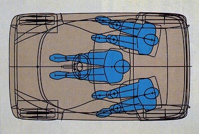 Fiat Downtown Concept, 1993 - Layout