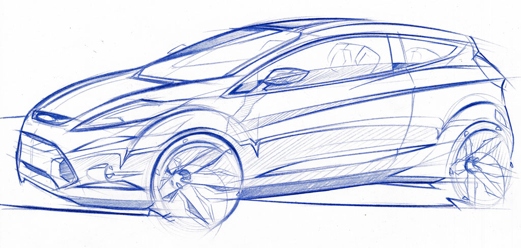 Ford Verve Concept, 2007 - Design Sketch