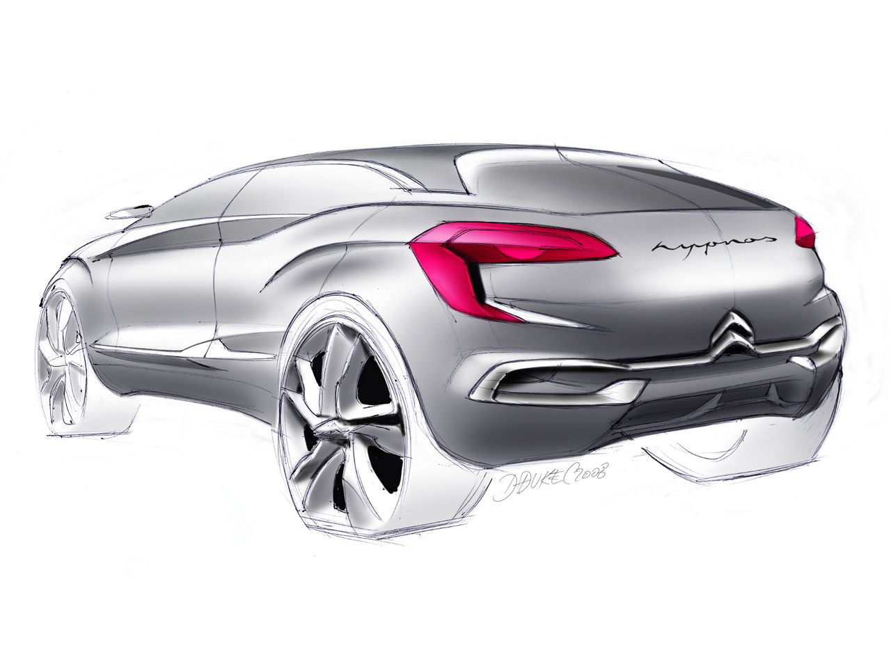 Citroen Hypnos Concept, 2008 - Design Sketch