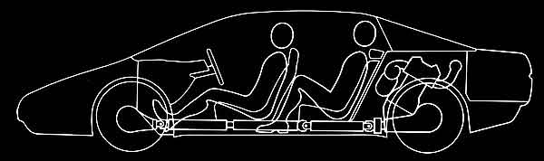 Toyota FXV Concept, 1985 - Technical drawing