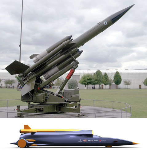 Bloodhound SSC Land Speed Record Project: фото Max Smith, иллюстрация Bloodhound SSC
