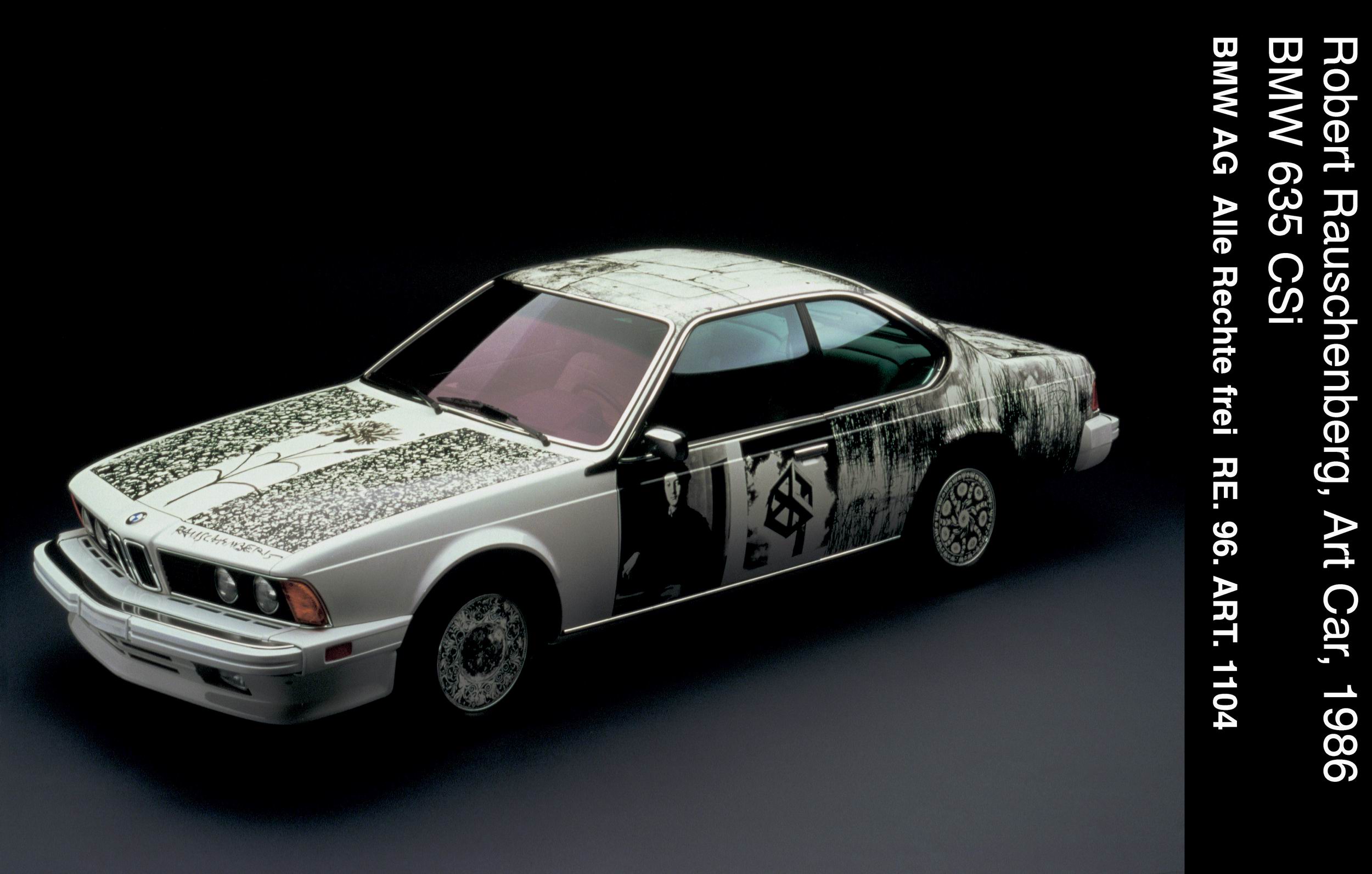 BMW 635 CSi Art Car (1986): Robert Rauschenberg