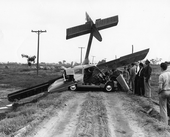 Convair Model 118 ConvAirCar (1947) - 1st Prototype - Crash